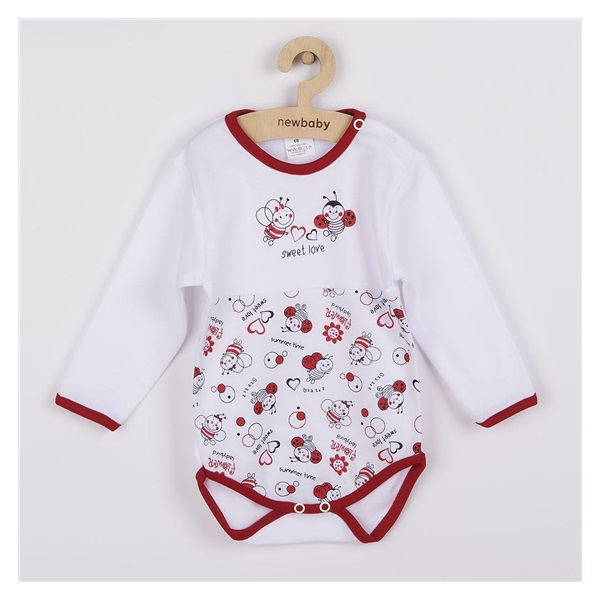 Bawełniane body z długim rękawem New Baby Biedronka