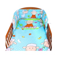2-częściowy zestaw do łóżeczka New Baby 100/135 cm turkusowy z owieczką
