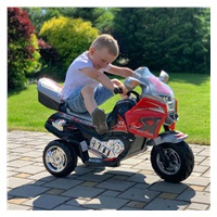 Motocykl na akumulator dla dzieci Baby Mix RACER czerwono-czarny