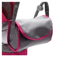 Wózek głęboki dla lalek Baby Mix Viola różowo szary