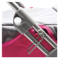 Wózek głęboki dla lalek Baby Mix Viola różowo szary